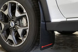 2018+ SUBARU XV CROSSTREK LIFT/AT BLACK UR MUD FLAP RED LOGO - MF46-LTUR-BLK/RD