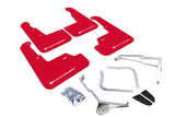 2015-21 Subaru WRX & STI Sedan RED Mud Flap White Logo