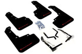 2018+ SUBARU XV CROSSTREK LIFT/AT BLACK UR MUD FLAP RED LOGO - MF46-LTUR-BLK/RD