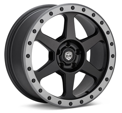 LP Aventure wheels - LP3 - 17x8 ET38 5x114.3 - Black W/Grey ring